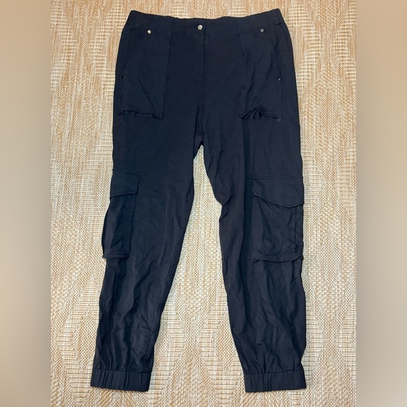 AllSaints Black Utility Cargo Jogger Casual Pants, Size US 10 - Picture 1 of 7